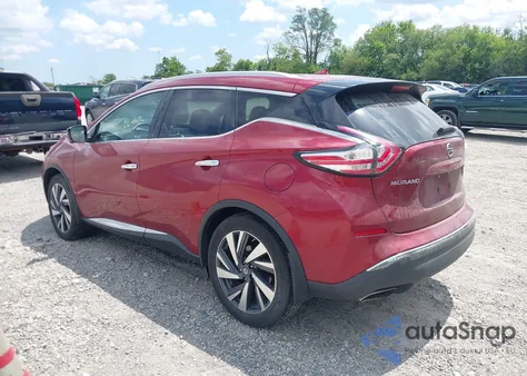2016 Nissan Murano Platinum из США, поврежденный, VIN 5N1AZ2MH9GN120880